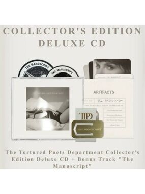 Taylor Swift TTPD The Manuscript Deluxe CD Set Collector's Edition Artifacts